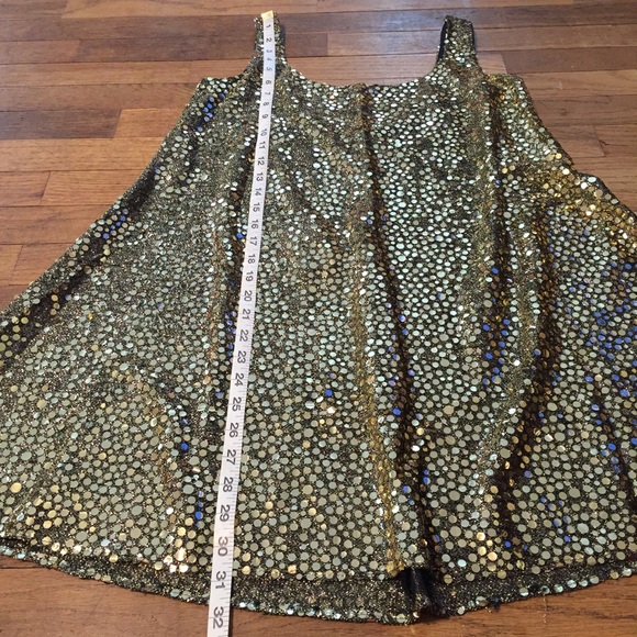 Vintage gold sparkle dress - Picture 6 of 6
